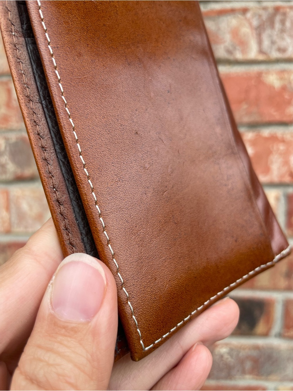 Nocona Mens Western Square Star Rodeo Wallet Brown Tooled Leather Cowboy Bifold - Picture 7 of 16